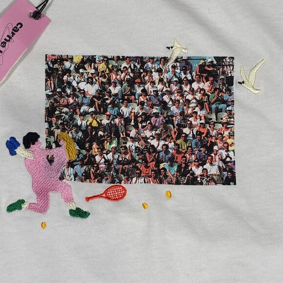 NEW WITH TAGS CARNE BOLLENTE SLIM FIT LONG SLEEVE TENNIS T SHIRT - Picture 4 of 9